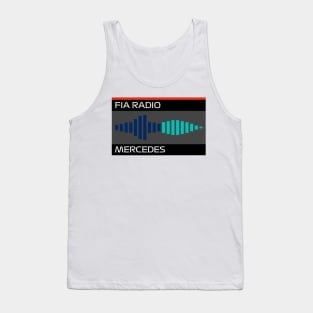 "Blue Flag" Mercedes Radio Message Design Tank Top